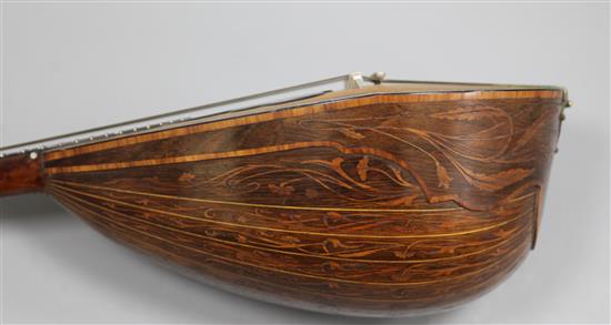 An exhibition quality Art Nouveau design Italian mandolin, by Romito and Carbone 1905, 60cm long